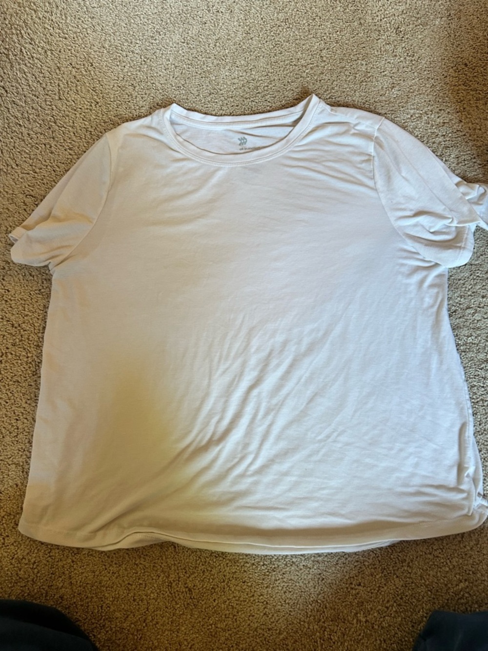 all in motion Cream Short Sleeve Logo Tee